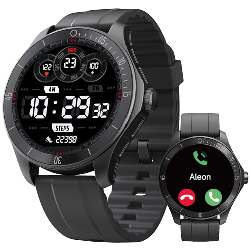 TOOBUR Smartwatch Herren Alexa Eingebaut mit Telefonfunktion, 44mm Fitnessuhr mit Herzfrequenz Schrittzähler Schlafüberwachung Pulsmesser IP68 Wasserdicht, Kompatibel Android & iOS von TOOBUR