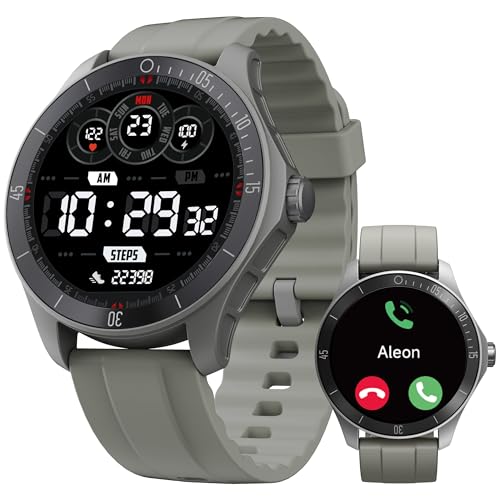 TOOBUR Smartwatch Herren Alexa Eingebaut mit Telefonfunktion, 44mm Fitnessuhr mit Herzfrequenz Schlafüberwachung Schrittzähler Pulsmesser IP68 Wasserdicht, Kompatibel Android & iOS von TOOBUR