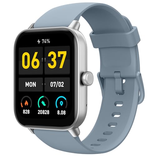TOOBUR Smartwatch für Damen mit Alexa und Telefonfunktion, 1,8" Fitnessuhr mit 100 Sports, 24/7 Puls, Schrittzähler und Fitness-Tracker, IP68 Wasserdicht für Schwimmen, Kompatibel Android iOS von TOOBUR