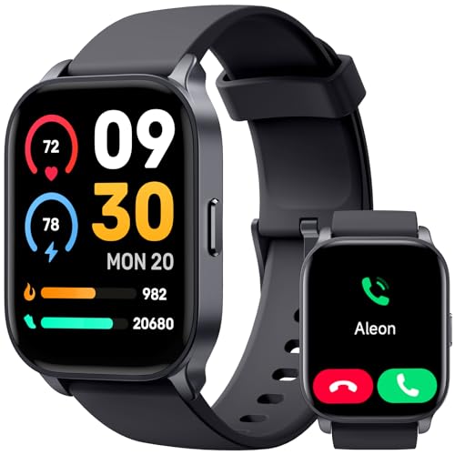 TOOBUR Smartwatch mit Telefonfunktion, Alexa Eingebaut, Fitnessuhr mit 100 Sports, Puls, Schlafen, Fitness Tracker für Herren Damen, IP68 Wasserdicht, Kompatibel Android IOS von TOOBUR