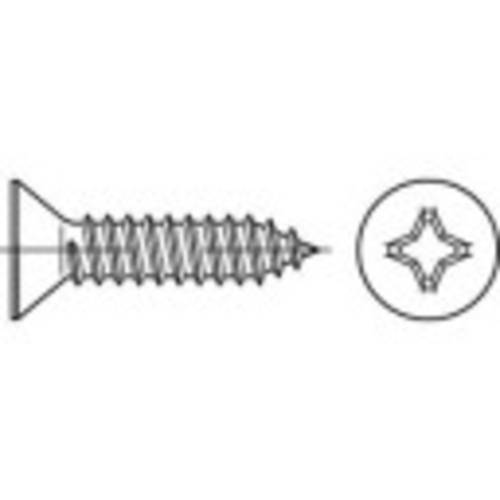 TOOLCRAFT 1068220 Senkblechschrauben 2.2mm 13mm Kreuzschlitz Phillips DIN 7982 Edelstahl A2 1000St. von TOOLCRAFT