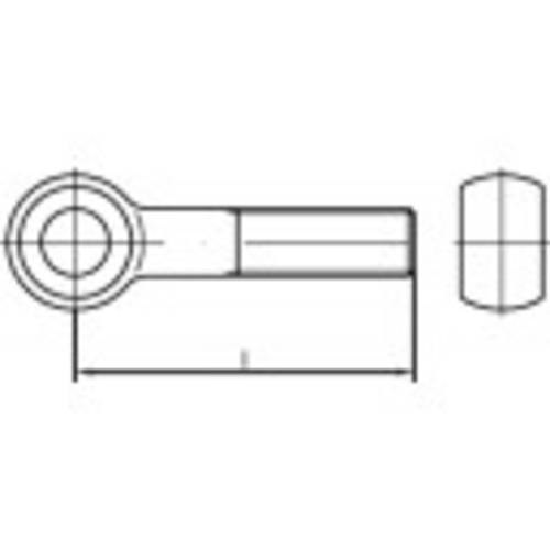 TOOLCRAFT 107313 Augenschrauben M12 65mm DIN 444 Stahl galvanisch verzinkt 10St. von TOOLCRAFT