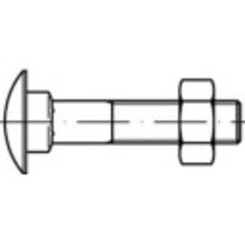 TOOLCRAFT 111251 Flachrundschraube M12 110mm Außensechskant DIN 603 Stahl 50St. von TOOLCRAFT