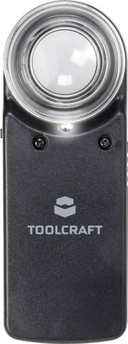 TOOLCRAFT 1303080 Handlupe mit LED-Beleuchtung Vergrößerungsfaktor: 15 x Linsengröße: (Ø) 20mm von TOOLCRAFT