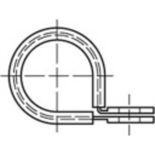 TOOLCRAFT 137630 Rohrschelle Schellen 9mm Stahl galvanisch verzinkt 100St. von TOOLCRAFT