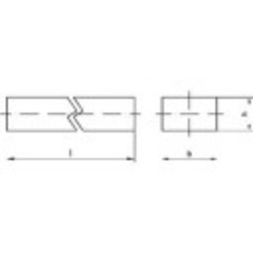 TOOLCRAFT 138538 Stahl C45 + C Keilstahl (L x B) 1000mm x 5mm 5mm 1St. von TOOLCRAFT