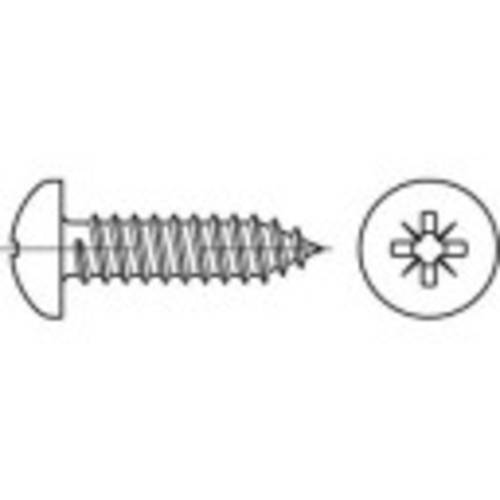 TOOLCRAFT 147593 Linsenblechschrauben 2.9mm 32mm Kreuzschlitz Pozidriv Stahl galvanisch verzinkt 100 von TOOLCRAFT