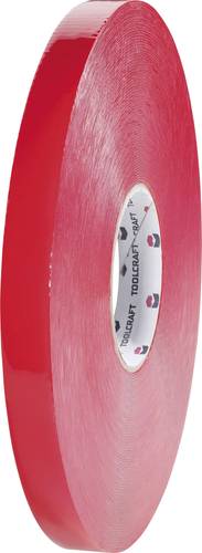 TOOLCRAFT 5310B2033C 5310B2033C Doppelseitiges Klebeband Transparent (L x B) 33m x 20mm 1St. von TOOLCRAFT