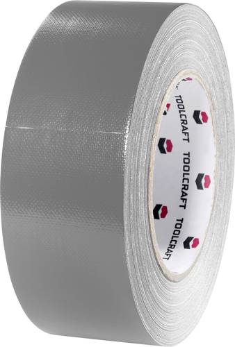 TOOLCRAFT 54B48L40AC 54B48L40AC Gewebeklebeband Gaffer Grau (L x B) 40m x 48mm 1St. von TOOLCRAFT