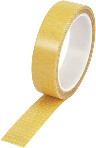 TOOLCRAFT 9027-250/10M 1564022 Doppelseitiges Klebeband Klar (L x B) 10m x 25mm 1St. von TOOLCRAFT