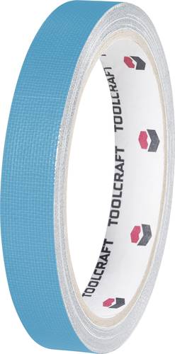 TOOLCRAFT HEB15L10BC HEB15L10BC Gewebeklebeband HEB15L10BC Blau (L x B) 10m x 15mm von TOOLCRAFT