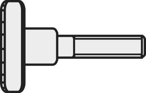 TOOLCRAFT M5*16 D464-5.8:A2K 194768 Rändelschrauben M5 16mm DIN 464 Stahl galvanisch verzinkt 10St. von TOOLCRAFT