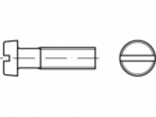 TOOLCRAFT TO-5358681 Zylinderschrauben M1.2 4mm Schlitz Edelstahl A2 2000St. von TOOLCRAFT