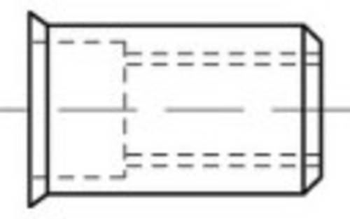 TOOLCRAFT TO-5380428 Blindnietmutter M5 Edelstahl 500St. von TOOLCRAFT