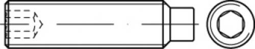 TOOLCRAFT TO-5414484 Gewindestift M5 6mm 200St. von TOOLCRAFT