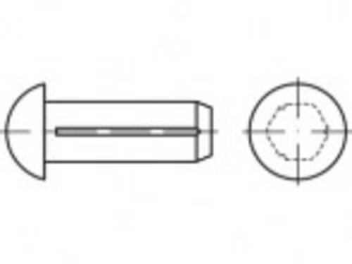 TOOLCRAFT TO-5438970 Halbrundkerbnagel 3mm Stahl 5000St. von TOOLCRAFT