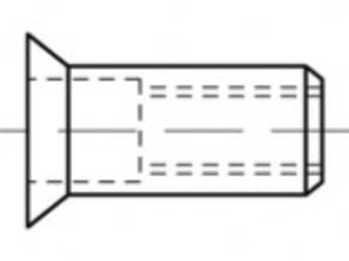 TOOLCRAFT TO-5444358 Blindnietmutter M5 Stahl 500St. von TOOLCRAFT