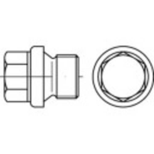 TOOLCRAFT TO-5449311 Verschlussschrauben 1/2mm Außensechskant DIN 910 Messing 50St. von TOOLCRAFT