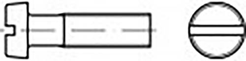 TOOLCRAFT TO-6852804 Zylinderkopfschrauben M5 12mm Schlitz DIN 84 Messing 200St. von TOOLCRAFT