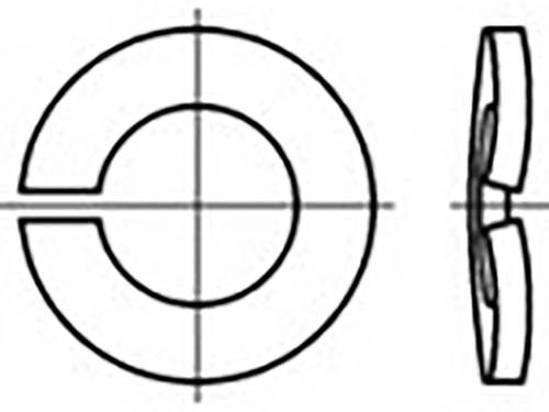 TOOLCRAFT TO-6854388 Federringe Innen-Durchmesser: 12mm DIN 128 Edelstahl V4A A4 100St. von TOOLCRAFT