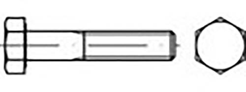 TOOLCRAFT TO-6858435 Sechskantschrauben M20 260mm Außensechskant DIN 931 Stahl verzinkt 10St. von TOOLCRAFT