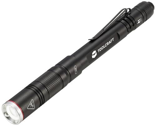 TOOLCRAFT TO-8254890 Penlight akkubetrieben SMD LED Schwarz von TOOLCRAFT