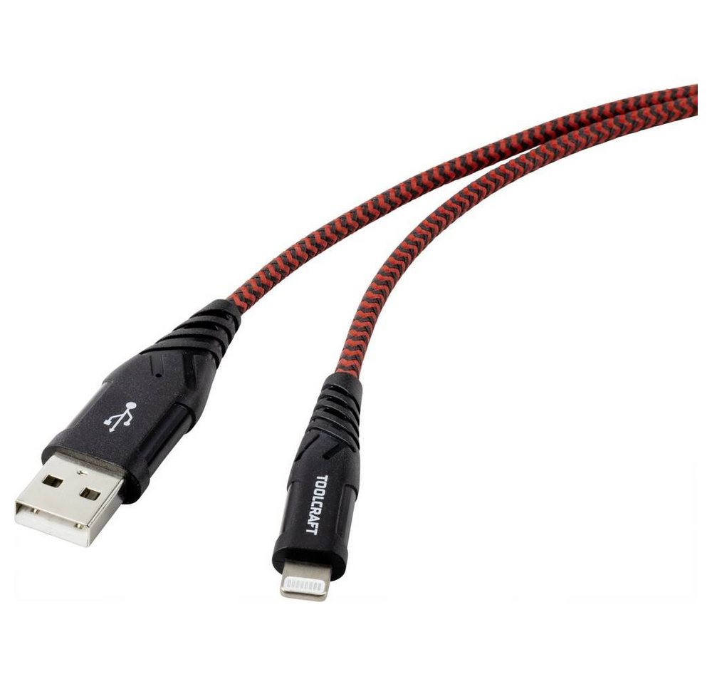 TOOLCRAFT USB 2 Anschlusskabel 1 m reißfest, extrem robust USB-Kabel, Extrem robuste Geflechtschirmung TOOLCRAFT USB 2 Anschlusskabel 1 m reißfest, extrem robust USB-Kabel, Extrem robuste Geflechtschirmung von TOOLCRAFT