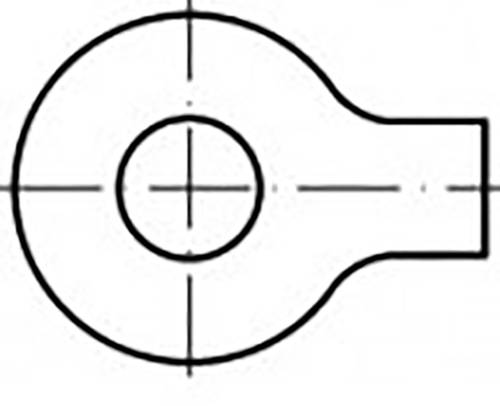 TOOLCRAFT Unterlegscheiben mit Lappen 8.4mm 22mm Stahl verzinkt 1000 St. TO-6853533 von TOOLCRAFT