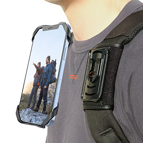TOOLIN Rucksack-Gurt-Handyhalterung, Rucksack-Gurt-Clip für Handy, Rucksack-Klemmhalterung für Handy, Wandern, Bergsteigen, Reisen TOOLIN Rucksack-Gurt-Handyhalterung, Rucksack-Gurt-Clip für Handy, Rucksack-Klemmhalterung für Handy, Wandern, Bergsteigen, Reisen von TOOLIN