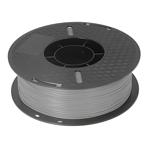 TOOLSGO 1.75mm 1kg PLA Filament 3D Druckfilament sauber gewickelt mit ±0.02mm Präzision kompatibel mit den meisten 3D Druckern (Silber) von TOOLSGO