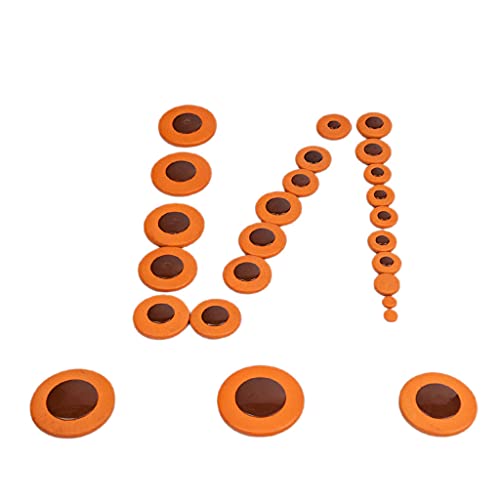 25 Pack Alto Saxophone Pads für Saxophone Orange von TOOYFUL