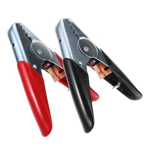 TOPBATHY 1 Paar Batterieordner Starthilfekabel Batterie Schnappverbinder Ladekabel Clips Krokodilklemmen Klemmen Auto Starthilfe Boost Klemme Überbrückungsklemmen Batterieklemmen Autoteil von TOPBATHY