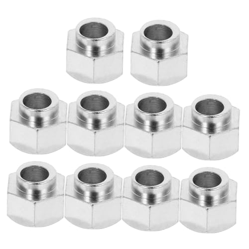 TOPBATHY 10 Stück Druckschrauben 3D Drucker Druckfederschrauben Druckerteile Handdrehmutter Druckmutter Druckerreparaturzubehör Druckerschrauben Kompressionsmuttern Kohlenstoffstahl Silber von TOPBATHY