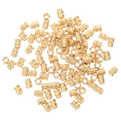 TOPBATHY 100 Teiliges Set Einbettungsmuttern Für 3D Druck Messing Gewindeeinsatz Gewindeeinsätze Gewindeeinbettungsmutter Einbettungsmuttern Für 3D Drucker Muttereinsätze von TOPBATHY