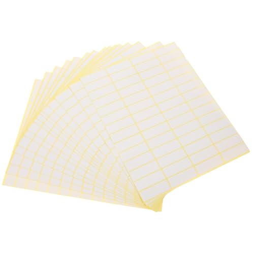 TOPBATHY 15 Blatt Preisschild Aufkleber Etiketten Vinyl Klebstoff Leer Klebrig Preisaufkleber Für Den Einzelhandel Klein Etikettierungsaufkleber Weiß Selbstklebendes Papier von TOPBATHY