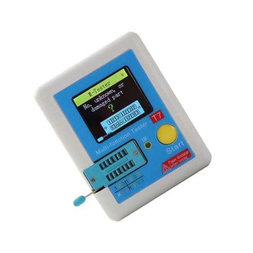 TOPBATHY 1Stück Tester Kapazitätsmesser Induktivitätsmesser Widerstandsmesser Multifunktionales Testgerät mit LCD Display für Transistoren Dioden Kondensatoren von TOPBATHY