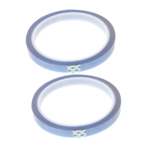 TOPBATHY 2 Rollen hitzebeständiges Klebeband Trans-Tape klebrig unschmelzbar hoch Thermal- Transferband für Vinyl Hitzebeständiges Band Sublimationsband Band mit hoher Hitze Kieselgel Blau von TOPBATHY
