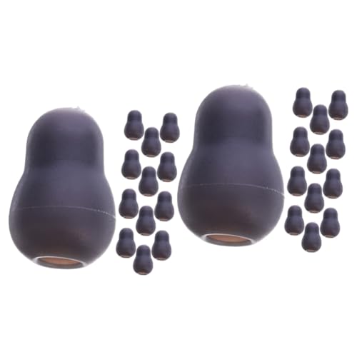 TOPBATHY 2 Sätze Ohrstöpsel Spitze Ohrhörer-tipps Ohrstöpsel Zum Schlafen Membran Ersatzteile Ersatz -ohrstöpsel Ersatz Für Stethoskope Ohrhörerzubehör Grau Pvc 10 Paare * 2 von TOPBATHY