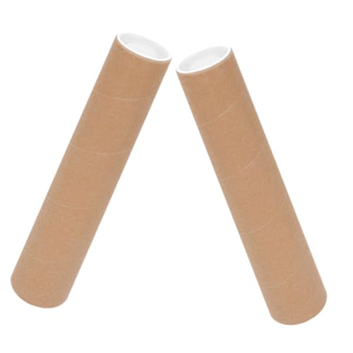 TOPBATHY 2 Stück Aufbewahrungsrohr aus Papier Artwork Tube Deckel Pappröhre Poster-Versandröhre Verpackung Röhre für Poster Plakatröhre Zeichnungen Aufbewahrungsrohr Abs von TOPBATHY