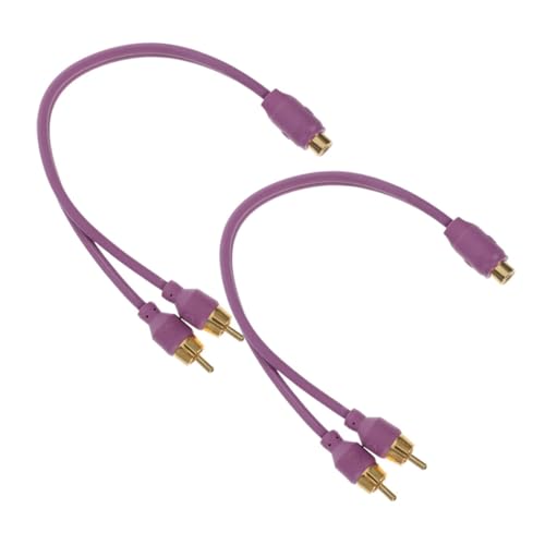 TOPBATHY 2 Stück RCA-Kabel Car-Audio Cinch-Splitter Audio-koaxialkabel Auto-Audio-adapterkabel Autodio -verstärker -verdrahtungs -kit Kunststoff Violet TOPBATHY 2 Stück RCA-Kabel Car-Audio Cinch-Splitter Audio-koaxialkabel Auto-Audio-adapterkabel Autodio -verstärker -verdrahtungs -kit Kunststoff Violet von TOPBATHY