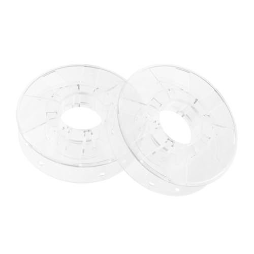 TOPBATHY 2 Stück Spule Werkstatt Lagerung filament aufbewahrung filament halter Kabelaufwicklung elektrische Rolle Verlängerungskabelrolle Handwerker-Kabeltrommel Plastik Transparent von TOPBATHY