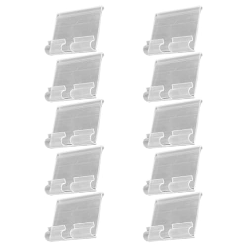 TOPBATHY 20 Stück Preisschild Stichworte Inhaber Zeichenhalter Zeichen stehen Stand Besitzer von Regaletikett Etikettenhalter Regalanhänger für Drahtregale PVC Transparent TOPBATHY 20 Stück Preisschild Stichworte Inhaber Zeichenhalter Zeichen stehen Stand Besitzer von Regaletikett Etikettenhalter Regalanhänger für Drahtregale PVC Transparent von TOPBATHY