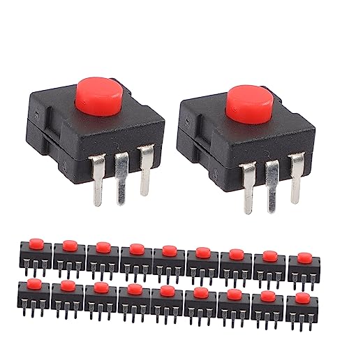TOPBATHY 20Stücke Mini Druckknopf Fackelschalter Elektrischer für Taschenlampen Pbt Sicher Praktisch für Verschiedene Elektrische TOPBATHY 20Stücke Mini Druckknopf Fackelschalter Elektrischer für Taschenlampen Pbt Sicher Praktisch für Verschiedene Elektrische von TOPBATHY