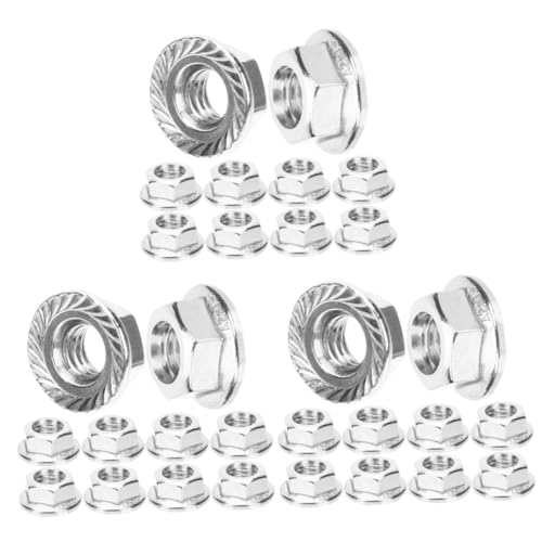 TOPBATHY 3 Sätze Flanschmutter Metrische Muttern Mutter Stichsäge Befestigungsmutter Flanschschraube Nussflansch Mutter Aus Edelstahl Kontermutter Rostfreier Stahl Silber 10 Stück * 3 TOPBATHY 3 Sätze Flanschmutter Metrische Muttern Mutter Stichsäge Befestigungsmutter Flanschschraube Nussflansch Mutter Aus Edelstahl Kontermutter Rostfreier Stahl Silber 10 Stück * 3 von TOPBATHY