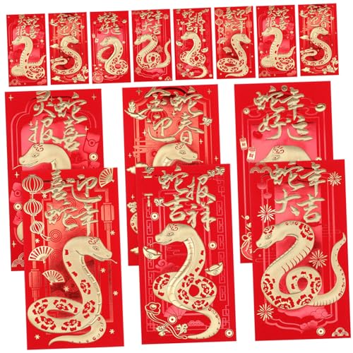 TOPBATHY 36 Stück Karikatur Schlange Rot Umschläge Geldumschläge für Frühlingsfest Chinesisches Neujahr Papier Rot Packungen Glücksumschläge für Hochzeiten Feiern TOPBATHY 36 Stück Karikatur Schlange Rot Umschläge Geldumschläge für Frühlingsfest Chinesisches Neujahr Papier Rot Packungen Glücksumschläge für Hochzeiten Feiern von TOPBATHY