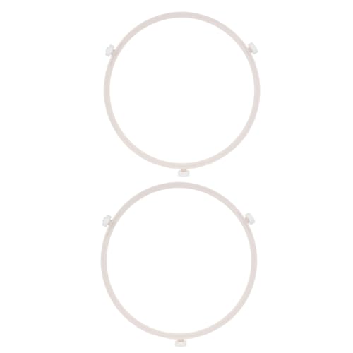 TOPBATHY 4 Stück Mikrowellen-Plattenspieler Ringständer runde Backform mikrowelle drehteller Mikrowellen-Drehteller Rollenstützring für Mikrowellentabletts Drehteller-Radring Ofen Scrollrad von TOPBATHY