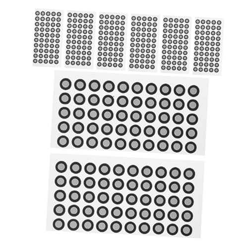 TOPBATHY 400 Stück Identifikationspunkt Punktmarkierungen Referenzpunkt Des Scanners Punktpunkte Bezugsmarkierungspunkt Klassenzimmer-zeiger Reflektierende Folie Black von TOPBATHY