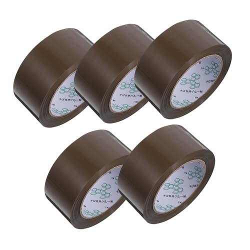TOPBATHY 5 Rollen Verpackungs Band Pakete Farbe groß Schüttgut klebrig poly Hochleistungsband Versandklebeband Versandband, Hochleistungs-Verpackungsband bopp Coffee TOPBATHY 5 Rollen Verpackungs Band Pakete Farbe groß Schüttgut klebrig poly Hochleistungsband Versandklebeband Versandband, Hochleistungs-Verpackungsband bopp Coffee von TOPBATHY