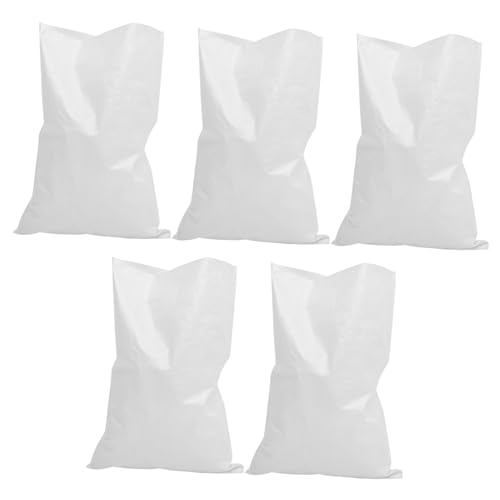 TOPBATHY 5 Stück Wasserdichtes gewebter Beutel Tasche Sandsäcke gewichte im Freien Schwerlastbarrieren groß Hochwasserschutzbarriere Sandsack Hochwassersperre leere Sandsäcke pp Weiß TOPBATHY 5 Stück Wasserdichtes gewebter Beutel Tasche Sandsäcke gewichte im Freien Schwerlastbarrieren groß Hochwasserschutzbarriere Sandsack Hochwassersperre leere Sandsäcke pp Weiß von TOPBATHY
