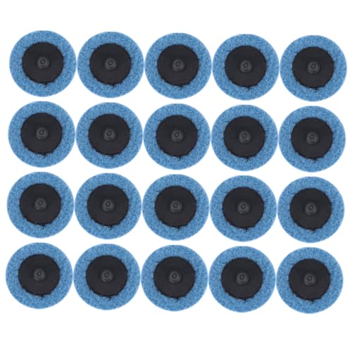 TOPBATHY 50 Stück Nylon Drehmomentsandscheibe Schleifer Polierrad Wollunterlage Schleifen Polierscheibe aus Wollfilz Entfernung Pads 2-Zoll-Drehmomentablage Stützteller Blau Zufällige Farbe von TOPBATHY